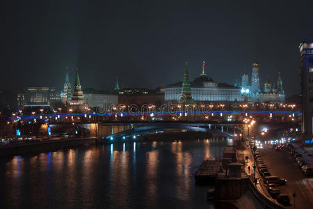 莫斯科克里姆林宫和莫斯科河