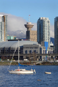 停泊在温哥华的false creek