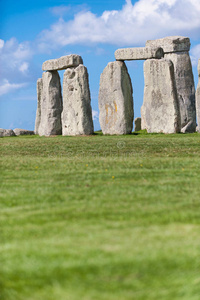 英国威尔特郡索尔兹伯里附近的史前巨石阵纪念碑