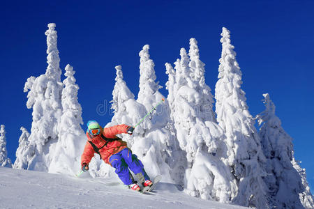 高山滑雪者