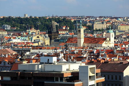 布拉格城堡，布拉格全景，小城，布拉格，捷克共和国