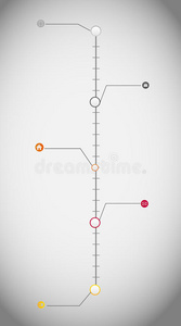 时间轴信息图业务模板向量图片