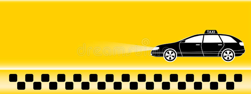 黄色出租车背景