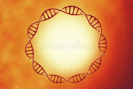 美丽背景下的dna