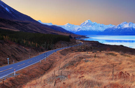 日落时的库克山风景