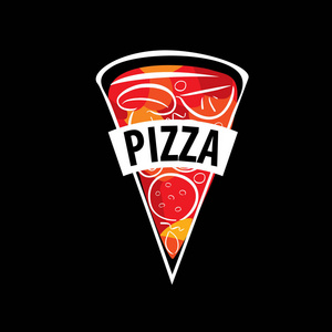 披萨矢量标志