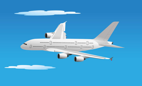 插画是一种车辆运输飞机或飞行飞机