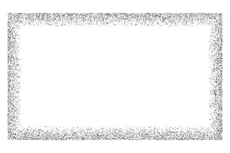 孤立在白色背景上的黑框