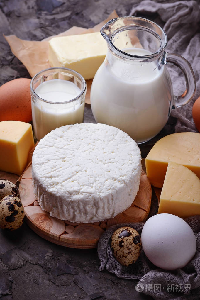 牛奶奶酪酸奶奶油鸡蛋
