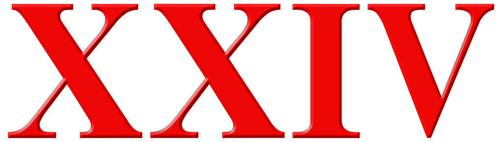 罗马数字二十四号 quattuor et viginti,24,二十四,孤立无援照片