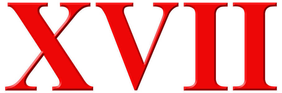数字十七繁体字罗马数字 xvii,septendecim,17,十七,主人家孤立照片