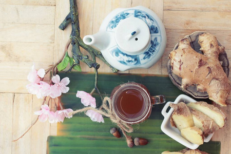 生姜茶新鲜生姜片美味