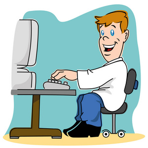 学习场景卡通图片