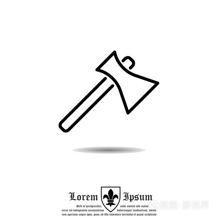 web 线图标.斧头