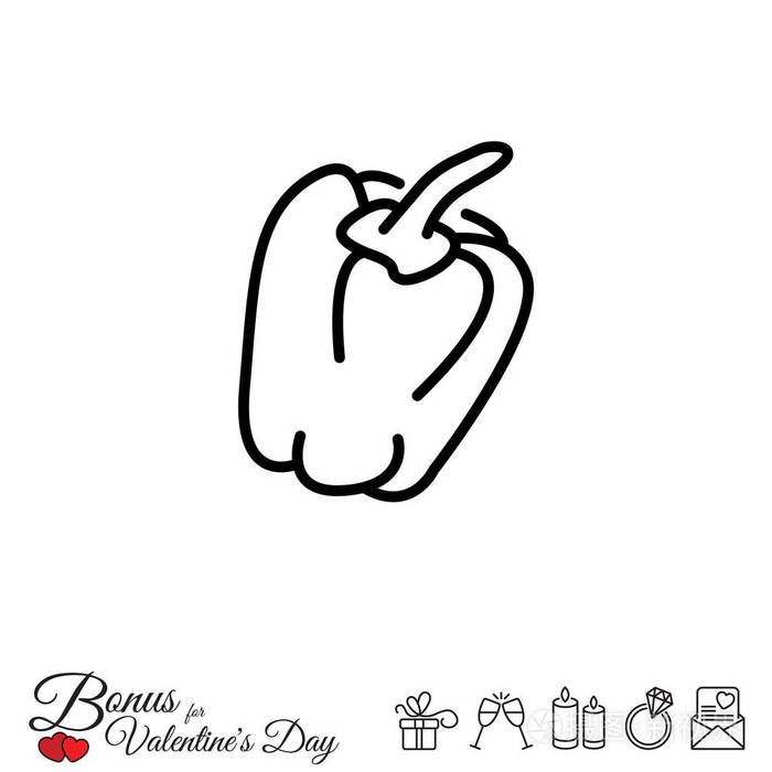 甜椒图标插画-正版商用图片0xdfj7-摄图新视界