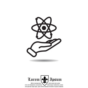原子在手简单图标照片