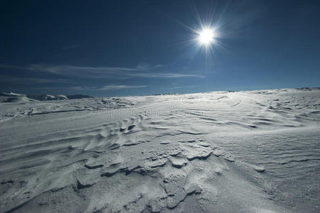 冬季高山雪山