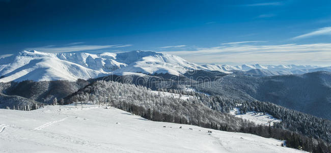 冬季高山雪山