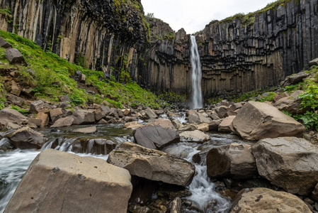 Svartifoss Skaftafelt Np 冰岛