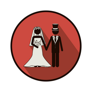 符号已婚的夫妇图标图像