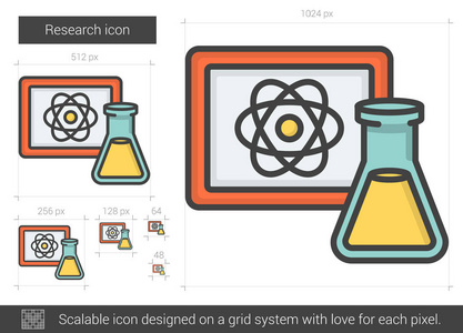 研究线图标