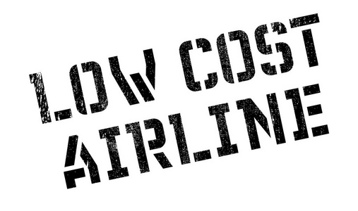 低成本航空公司橡皮戳
