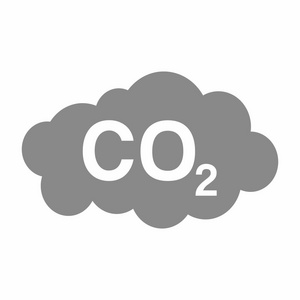 二氧化碳污染标志矢量设计照片