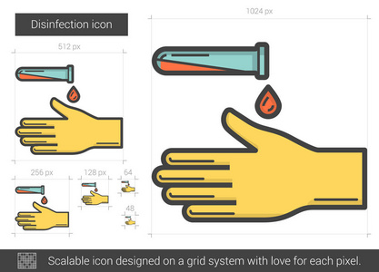 消毒线图标