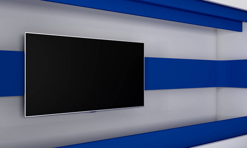 电视演播室.电视的背景显示.墙上的电视.新闻演播室.