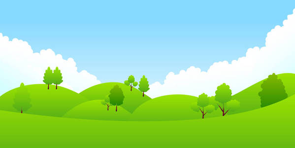 新绿树风景背景图片