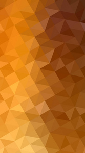 光橙色多边形设计模式。渐变中的三角形折纸样式包括