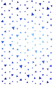 浅蓝色图案与彩色三角形在白色背景
