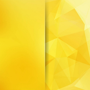 多边形的黄色矢量背景。模糊背景。可以用在封面设计 画册设计 网站背景。矢量图