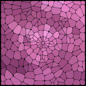 抽象的粉红色马赛克图案。其中包含的元素排列的马赛克风格的不同形状的抽象背景。矢量图