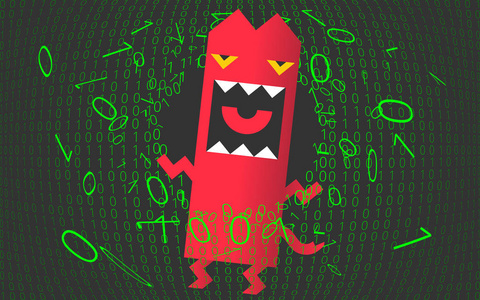 黑客毁灭计算机病毒, 木马, 恶意软件,黑客攻击照片