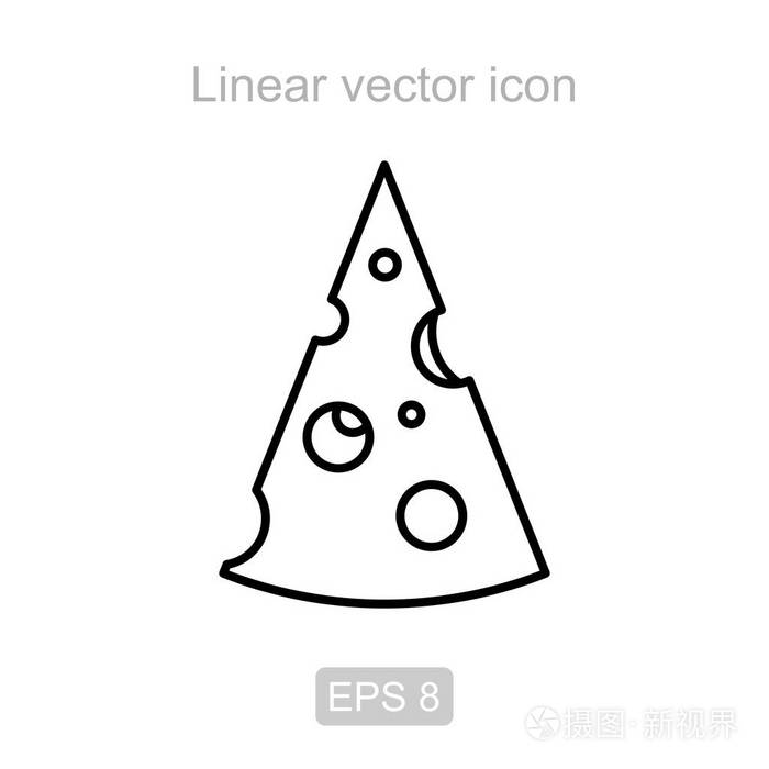 奶酪.线性矢量图标插画-正版商用图片0xfs35-摄图新视界