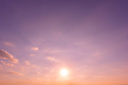 太阳和日落天空背景