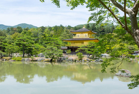 金阁在日本京都的金阁寺