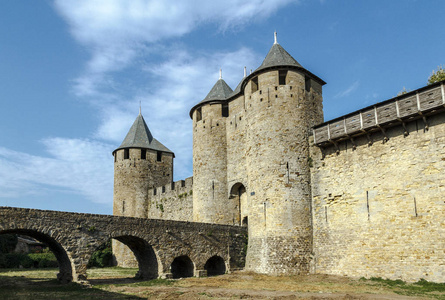 卡尔卡松，法国，教科文组织。城堡