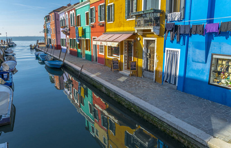 布拉诺，威尼斯，意大利中的视图