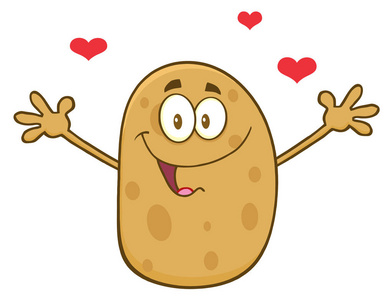 马铃薯的卡通人物图片