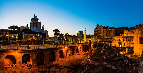 Trajans 市场 Trajan 在罗马，意大利