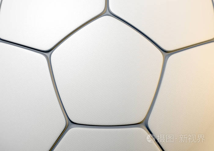 纹理的足球球特写