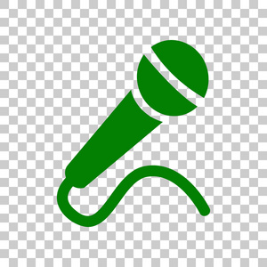 在绿色的麦克风图片-在绿色的麦克风素材-在绿色的麦克风插画-摄图新