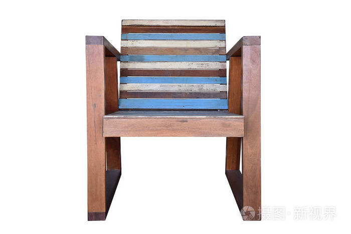 孤立木椅