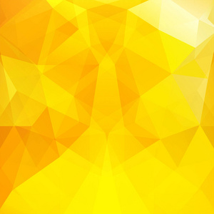 抽象背景的黄色三角形组成。为业务演示文稿或 web 模板横幅传单的几何设计。矢量图