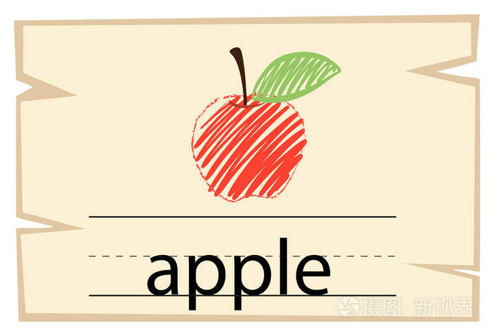 wordcard模板与字苹果
