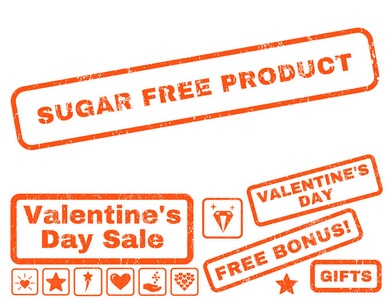 糖的免费产品橡皮戳与奖金