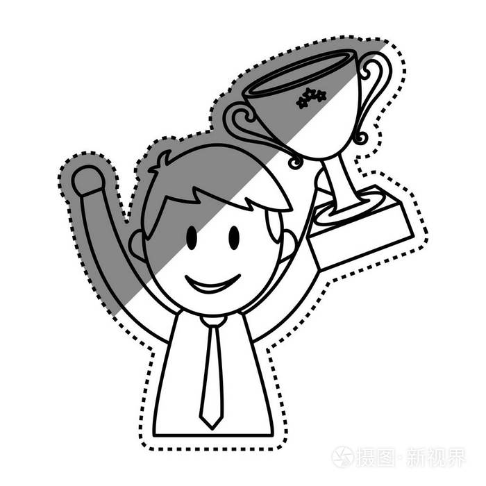 商人的企业家卡通