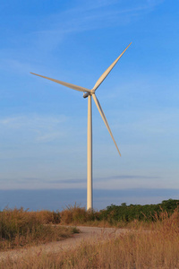 风电电力发电机的农场